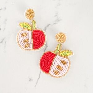 NWOT Back to School seed bead earrings 2” NWOT